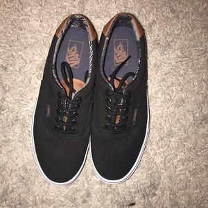 Era Vans Black Brown Tongue Brown 